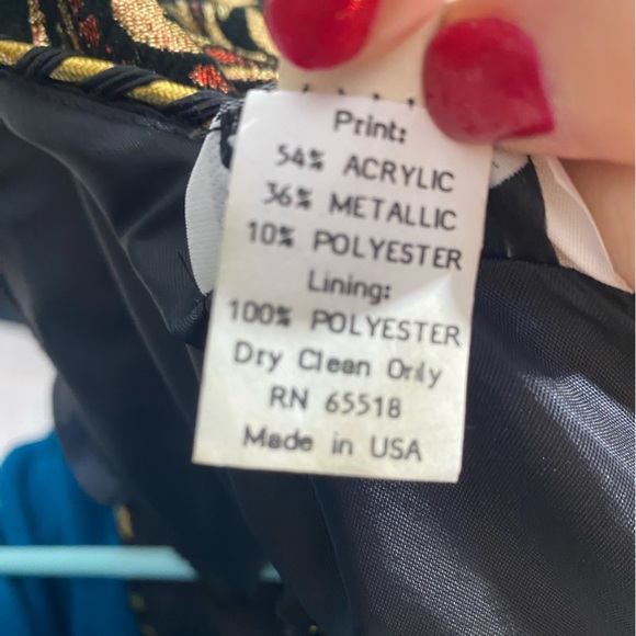 Vintage metallic Patra rusty orange and gold blazer - Picture 9 of 9